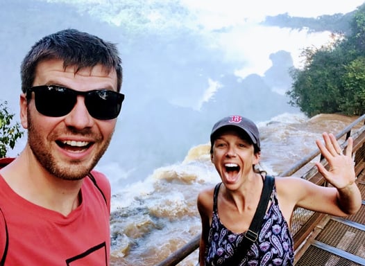 Fun at Iguazu Falls